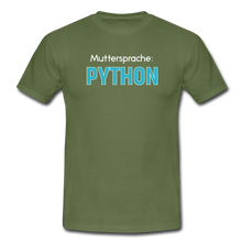 Lade das Bild in den Galerie-Viewer, Python T-Shirt Schwarz - military green
