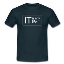 Lade das Bild in den Galerie-Viewer, IT Is My Life T-Shirt Schwarz - navy
