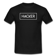 Lade das Bild in den Galerie-Viewer, Hacker T-Shirt Schwarz - black
