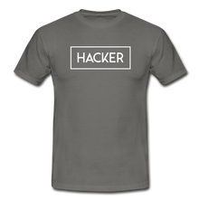 Lade das Bild in den Galerie-Viewer, Hacker T-Shirt Schwarz - graphite grey
