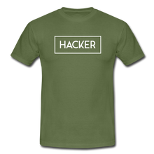 Lade das Bild in den Galerie-Viewer, Hacker T-Shirt Schwarz - military green
