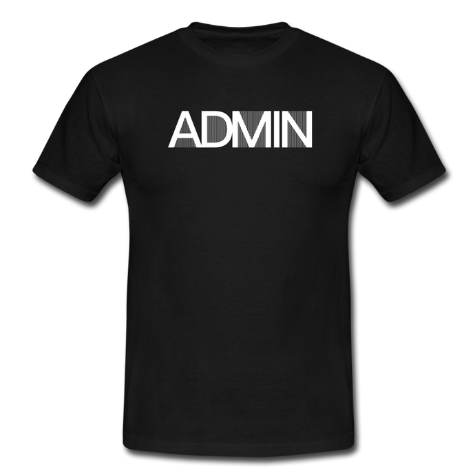 Admin Design T-Shirt Schwarz - black