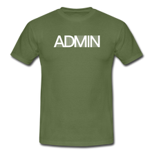 Lade das Bild in den Galerie-Viewer, Admin Design T-Shirt Schwarz - military green
