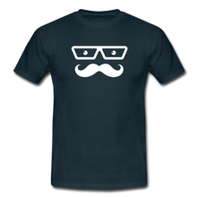 Lade das Bild in den Galerie-Viewer, Moustache T-Shirt Schwarz - navy
