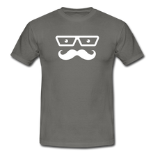 Lade das Bild in den Galerie-Viewer, Moustache T-Shirt Schwarz - graphite grey
