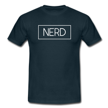 Lade das Bild in den Galerie-Viewer, Nerd T-Shirt Schwarz - navy
