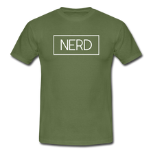 Lade das Bild in den Galerie-Viewer, Nerd T-Shirt Schwarz - military green
