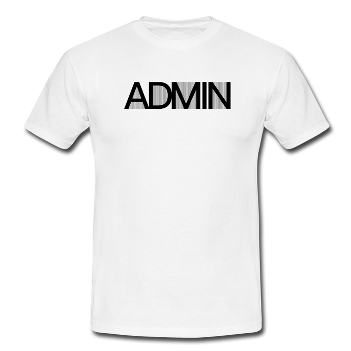 Admin Design T-Shirt Weiß - white