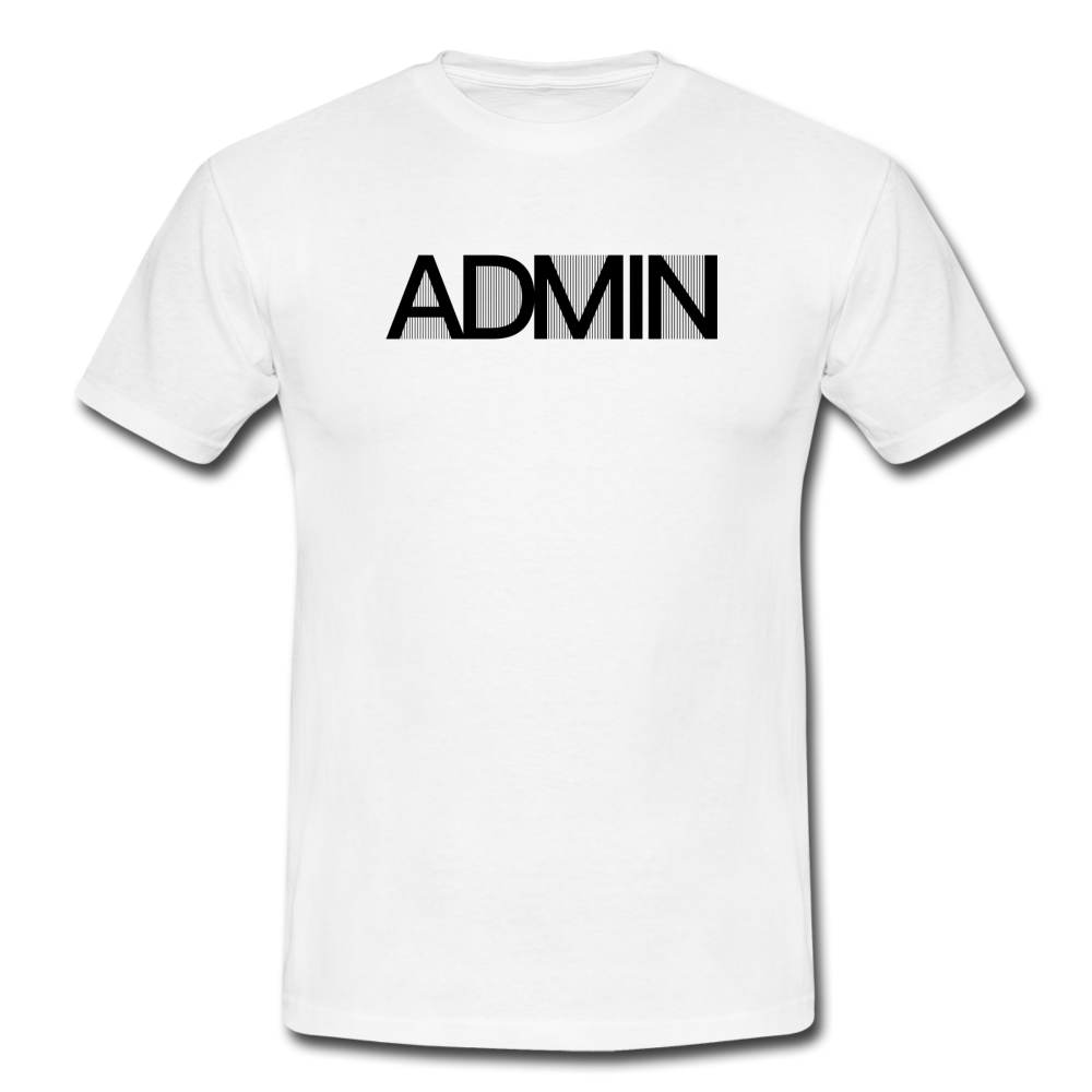 Admin Design T-Shirt Weiß - white