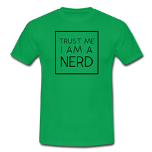 Lade das Bild in den Galerie-Viewer, Trust A Nerd T-Shirt Weiß - kelly green
