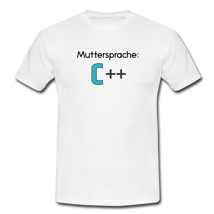 C++ T-Shirt Weiß - white