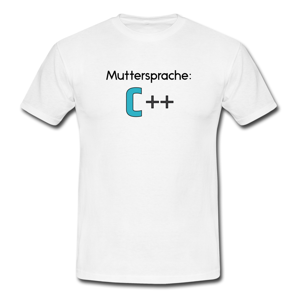 C++ T-Shirt Weiß - white