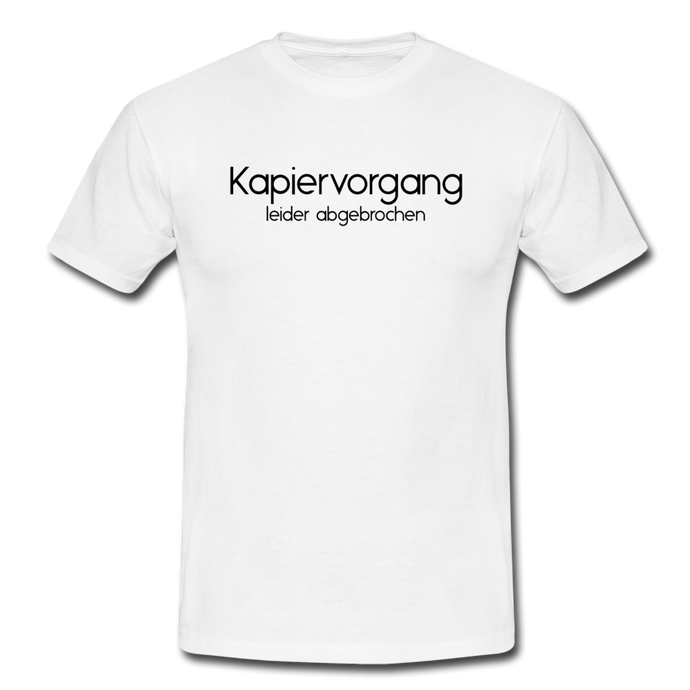 Kapiervorgang Abgebrochen T-Shirt Weiß - white