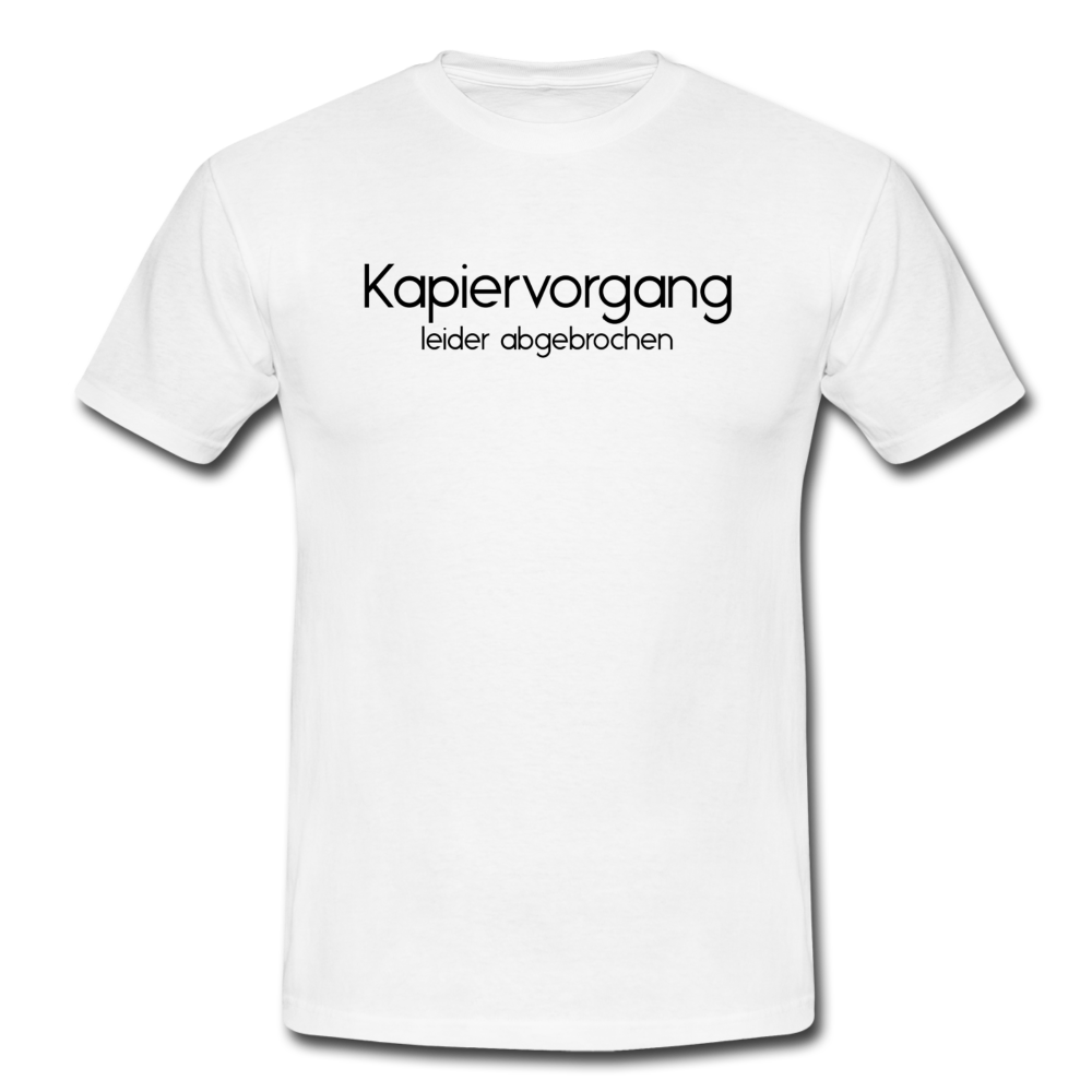 Kapiervorgang Abgebrochen T-Shirt Weiß - white