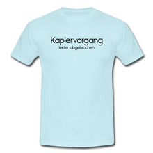 Lade das Bild in den Galerie-Viewer, Kapiervorgang Abgebrochen T-Shirt Weiß - sky
