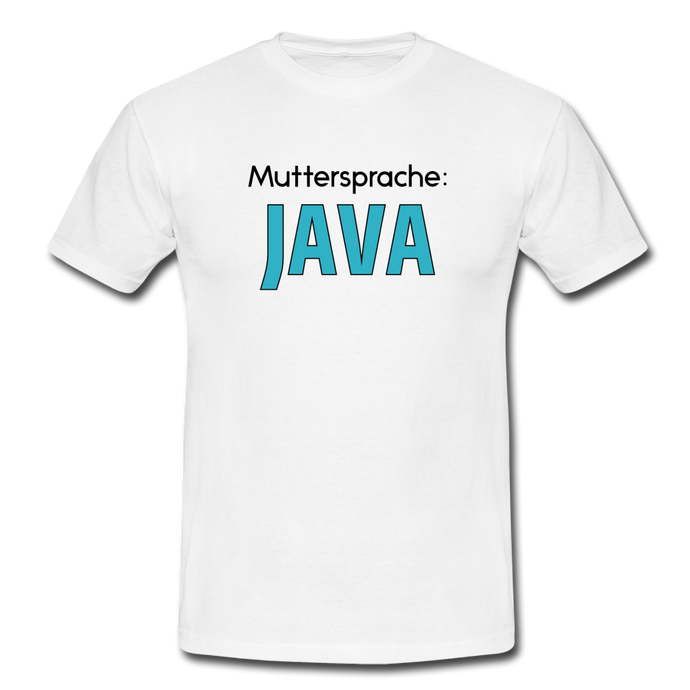 Java T-Shirt Weiß - white