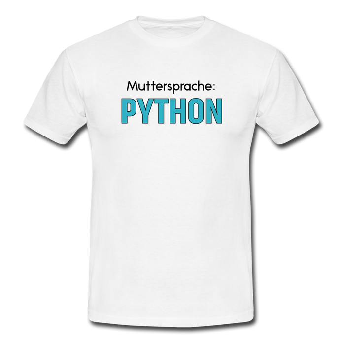 Python T-Shirt Weiß - white