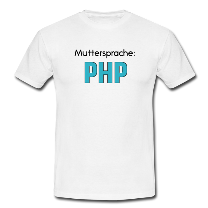 PHP T-Shirt Weiß - white