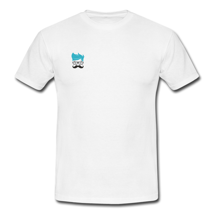 Nerd's Moustache T-Shirt Weiß - white