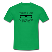 Lade das Bild in den Galerie-Viewer, Smarter Than You T-Shirt Weiß - kelly green
