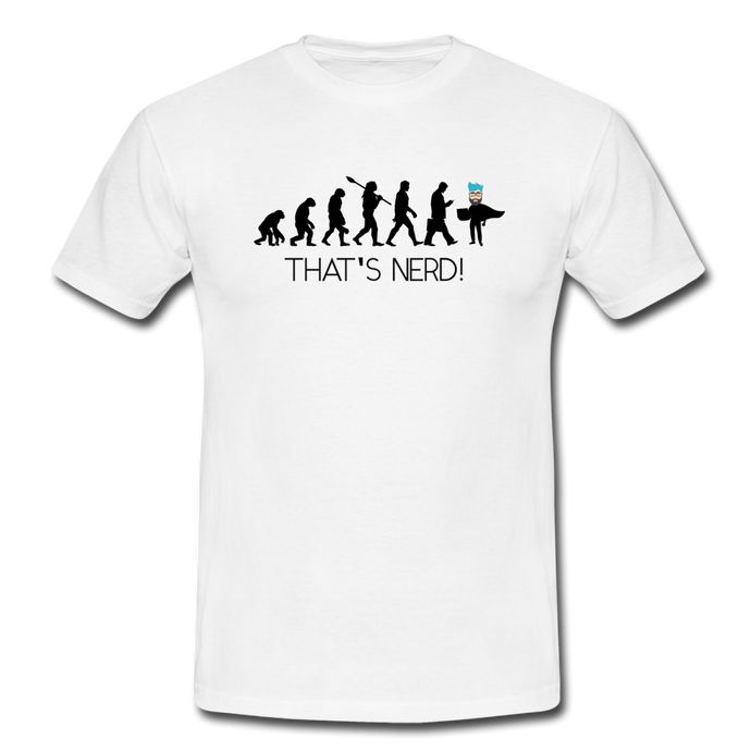 Nerd's Evolution T-Shirt Weiß - white