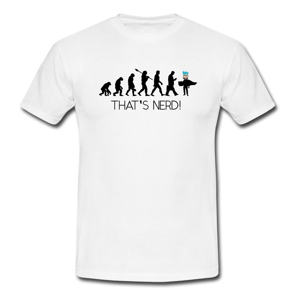 Nerd's Evolution T-Shirt Weiß - white