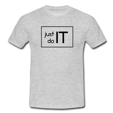 Lade das Bild in den Galerie-Viewer, Just Do IT T-Shirt Weiß - heather grey
