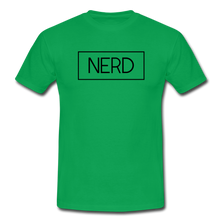 Lade das Bild in den Galerie-Viewer, Nerd T-Shirt Weiß - kelly green
