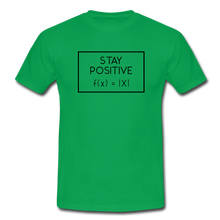 Lade das Bild in den Galerie-Viewer, Stay Positive T-Shirt Weiß - kelly green
