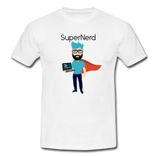 Lade das Bild in den Galerie-Viewer, SuperNerd T-Shirt Weiß - white
