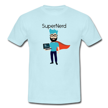 Lade das Bild in den Galerie-Viewer, SuperNerd T-Shirt Weiß - sky
