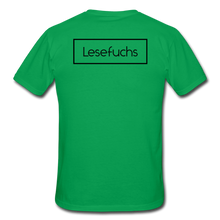 Lade das Bild in den Galerie-Viewer, Lesefuchs T-Shirt Weiß - kelly green
