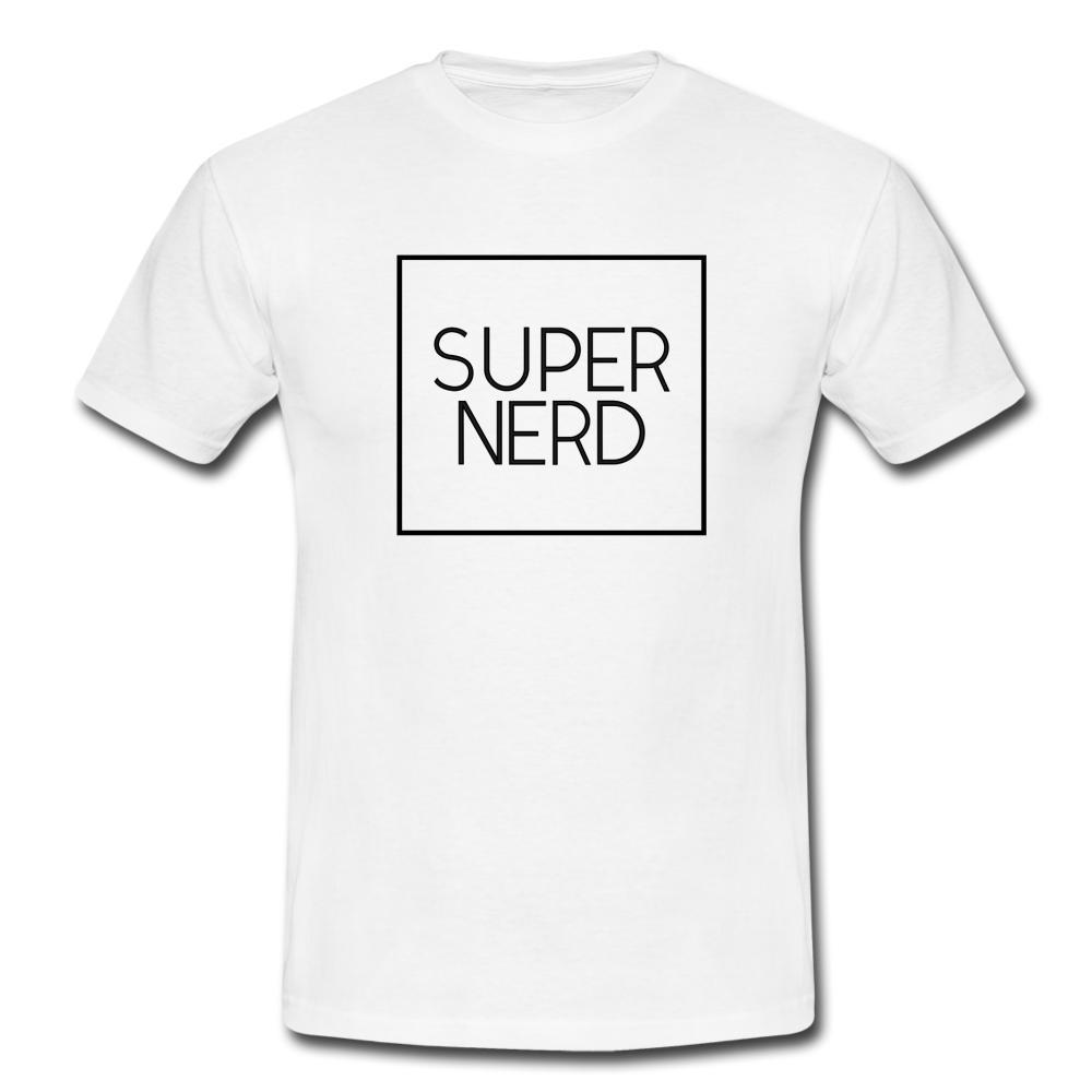 Super Nerd T-Shirt Weiß - white