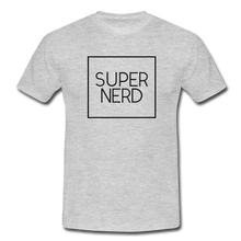 Lade das Bild in den Galerie-Viewer, Super Nerd T-Shirt Weiß - heather grey
