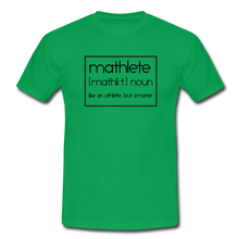 Lade das Bild in den Galerie-Viewer, Mathlete T-Shirt Weiß - kelly green
