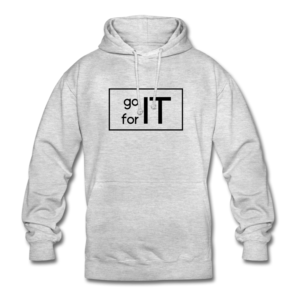 Go For IT Hoodie - Hellgrau meliert