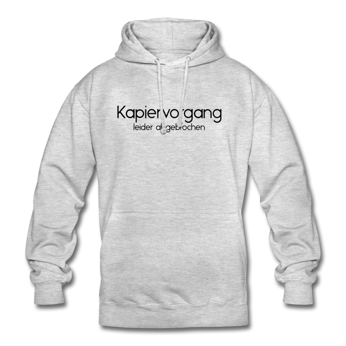 Kapiervorgang Abgebrochen Hoodie - Hellgrau meliert