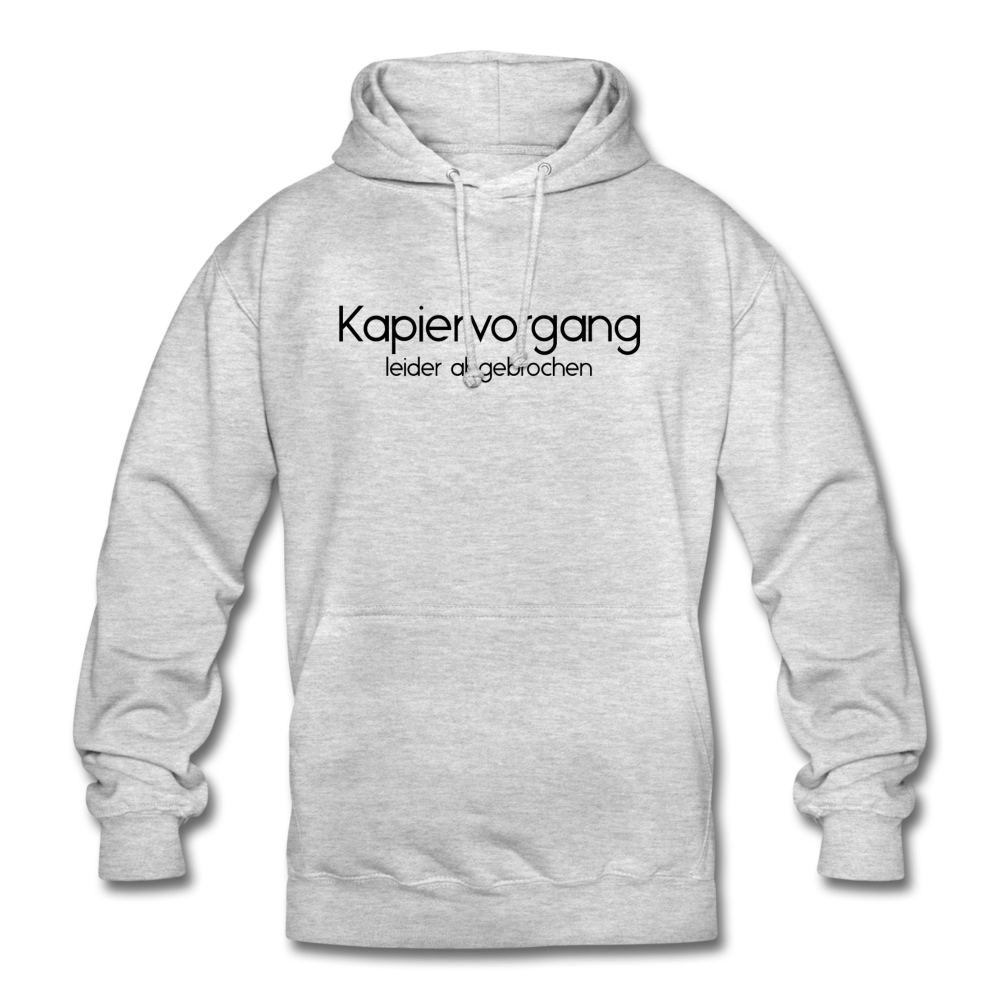 Kapiervorgang Abgebrochen Hoodie - Hellgrau meliert