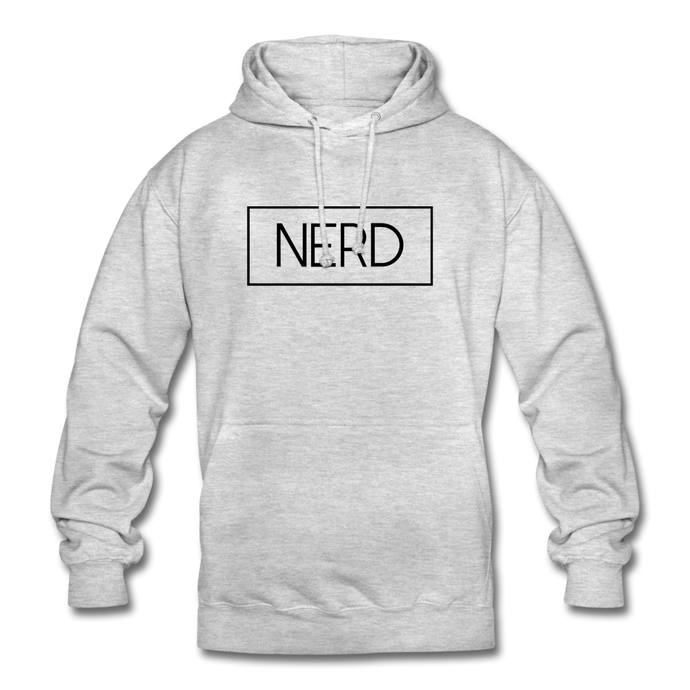 Nerd Hoodie - Hellgrau meliert