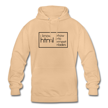 Lade das Bild in den Galerie-Viewer, I Know HTML Hoodie - Beige
