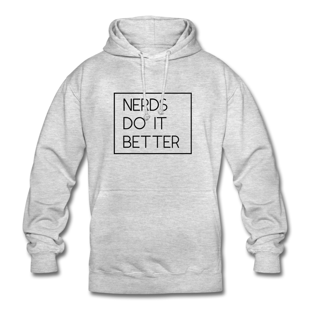 Nerds Do IT Better Hoodie - Hellgrau meliert