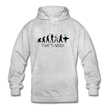 Lade das Bild in den Galerie-Viewer, Nerd&#39;s Evolution Hoodie - Hellgrau meliert
