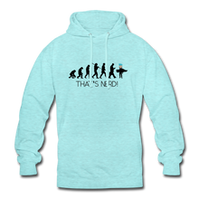 Lade das Bild in den Galerie-Viewer, Nerd&#39;s Evolution Hoodie - Surferblau
