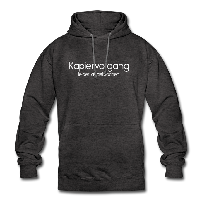 Kapiervorgang Abgebrochen Hoodie - Anthrazit