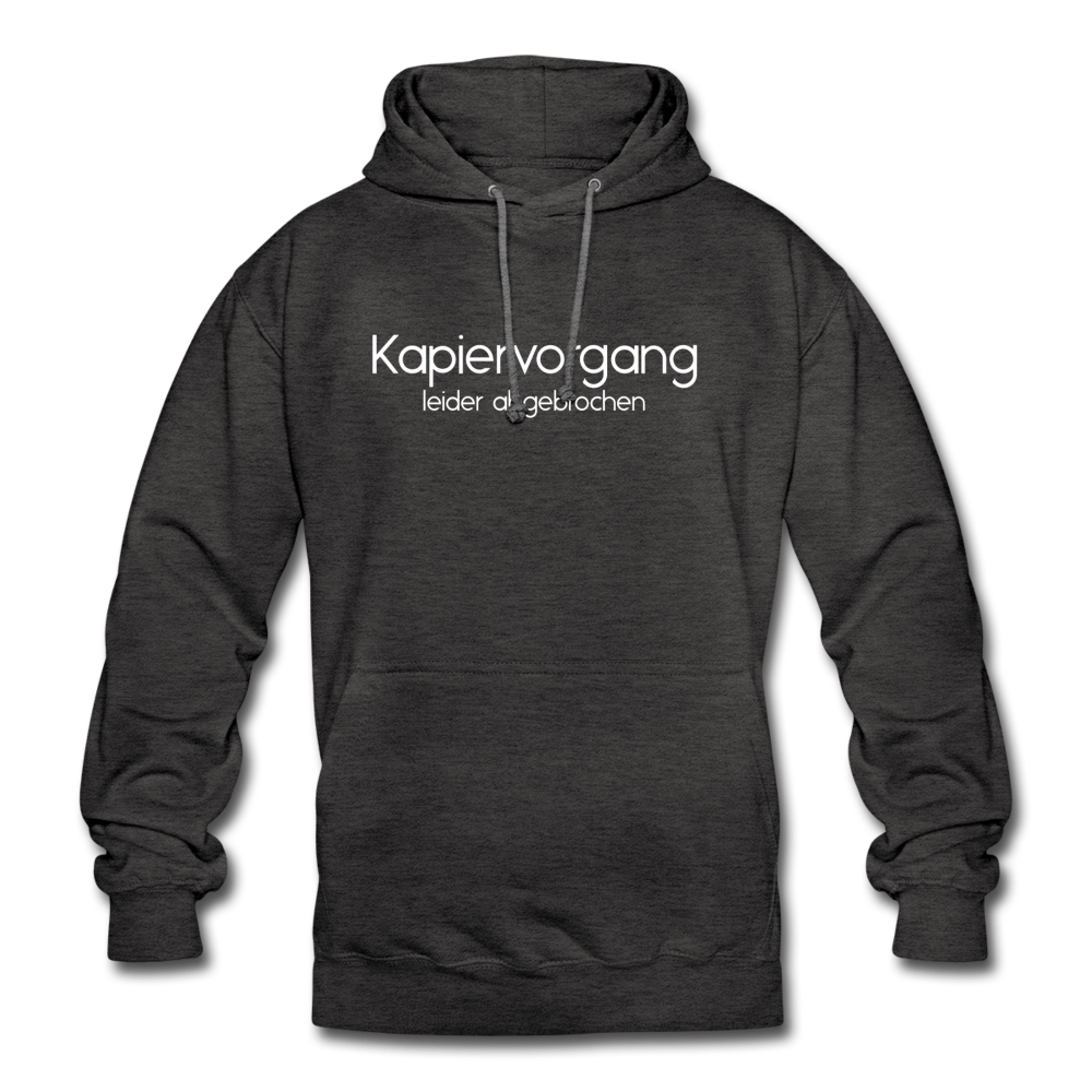 Kapiervorgang Abgebrochen Hoodie - Anthrazit