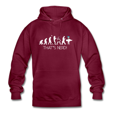 Lade das Bild in den Galerie-Viewer, Nerd&#39;s Evolution Hoodie - Bordeaux
