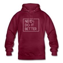 Lade das Bild in den Galerie-Viewer, Nerds Do IT Better Hoodie - Bordeaux
