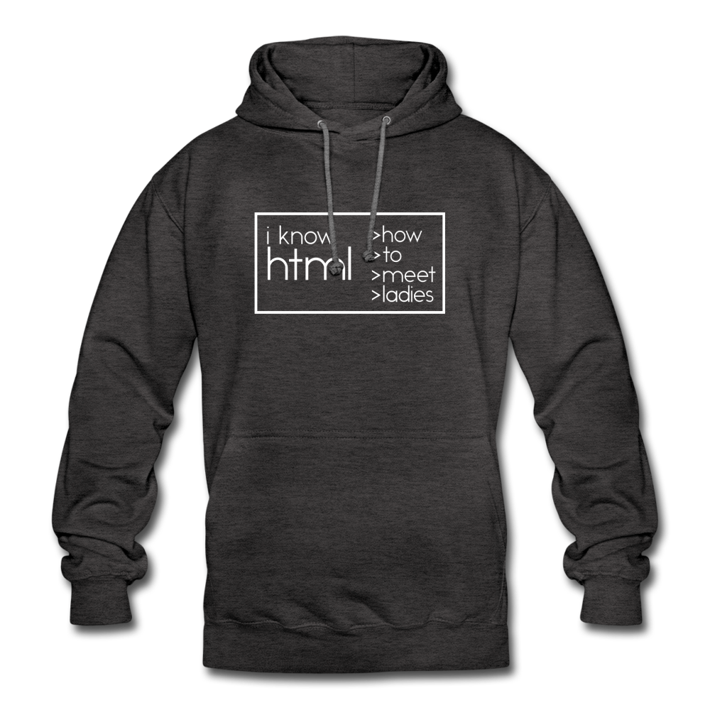 I Know HTML Hoodie - Anthrazit