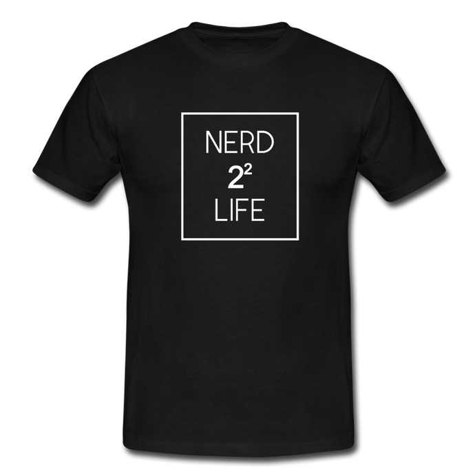 Nerd For Life T-Shirt Schwarz - Schwarz