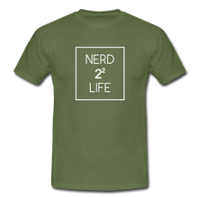 Lade das Bild in den Galerie-Viewer, Nerd For Life T-Shirt Schwarz - Militärgrün
